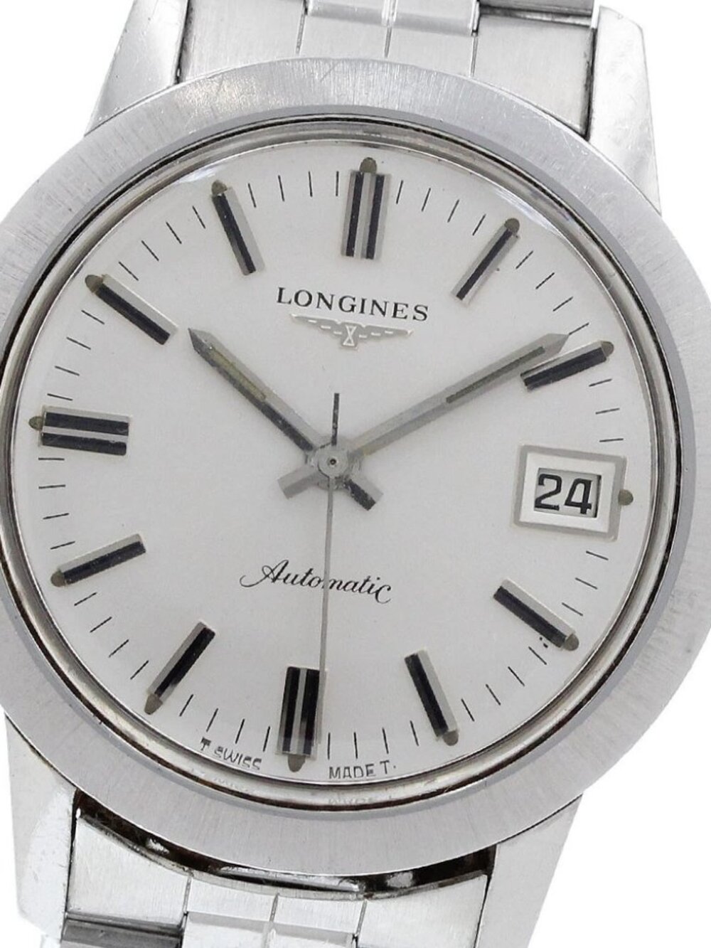 LONGINES 1501 Cal.506 Date Silver Dial Automatic Men's Watch_966592